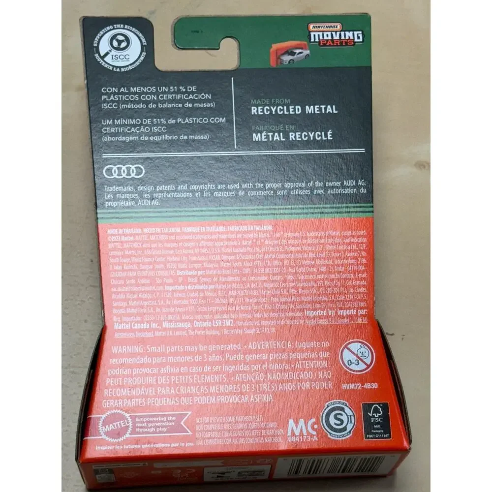 MATCHBOX MOVING PARTS 1/64 2023 AUDI RS 6 AVANT Hot Wheels ‘87 Quattro Turbo 102